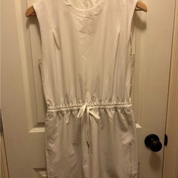 Calia by Carrie Underwood Cream Sleeveless Dress w/ Pockets Sz S - Picture 1 of 15